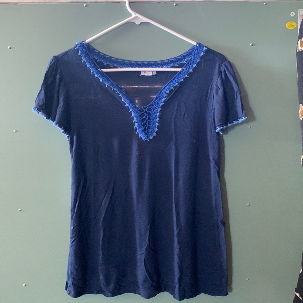 Short sleeve blue women’s small T-shirt